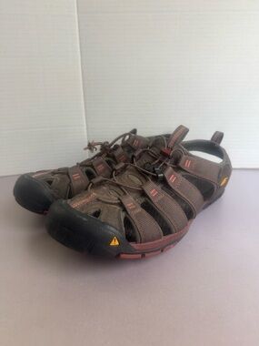 Keen Brown and Black Closed-Toe Sport Sandals